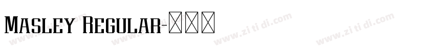 Masley Regular字体转换